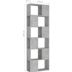 Kirjahylly/tilanjakaja 60x24x186cm, eri värejä Kirjahyllyt