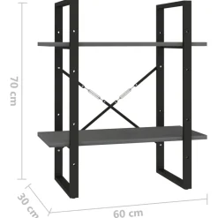 Kirjahylly 60x30x70-140cm, eri kokoja/materiaaleja ja värejä*FinePRICE Outlet
