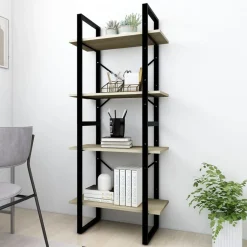 Kirjahylly 60x30x70-140cm, eri kokoja/materiaaleja ja värejä*FinePRICE Outlet