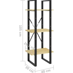 New Kirjahylly 40x30x105-210cm, eri materiaaleja/kokoja ja värejä Kirjahyllyt