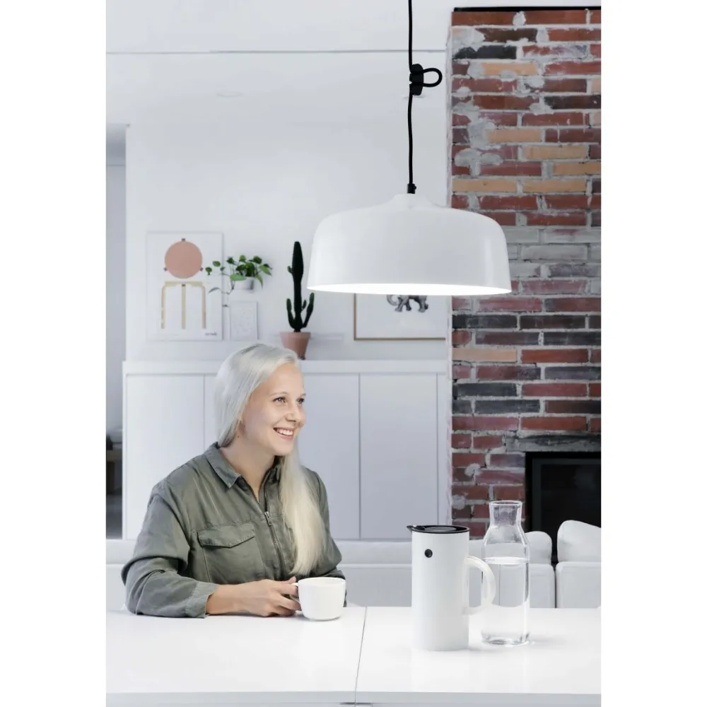 Outlet Kirkasvalolamppu/riippuvalaisin Candeo Ø 388x180 mm valkoinen Kirkasvalolamput|Design-Kattovalaisimet