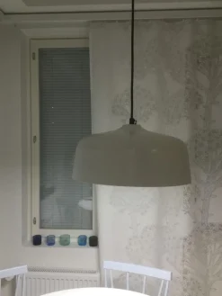 Outlet Kirkasvalolamppu/riippuvalaisin Candeo Ø 388x180 mm valkoinen Kirkasvalolamput|Design-Kattovalaisimet