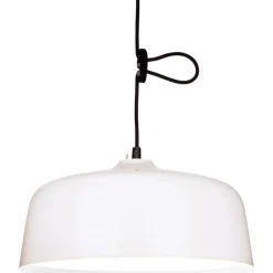 Outlet Kirkasvalolamppu/riippuvalaisin Candeo Ø 388x180 mm valkoinen Kirkasvalolamput|Design-Kattovalaisimet