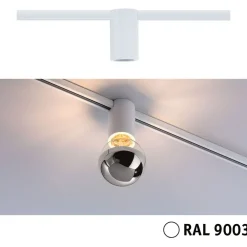 Discount Kiskovalaisimen sovitin URail E27 max 20W himmennettävä signaalivalkoinen Valaisintarvikkeet