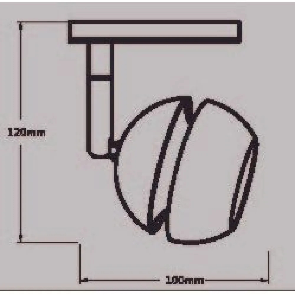 Kiskovalaisin Comet GB66-adapterilla Ø12cm 50W valkoinen*FocusLight Discount