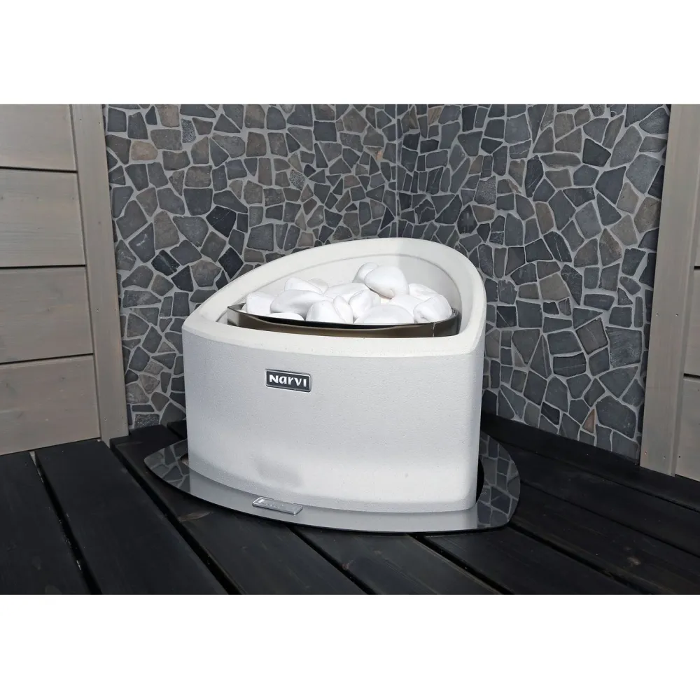 Kiuaskivet Ø 5-10cm, valkoinen, 10kg*Narvi Hot