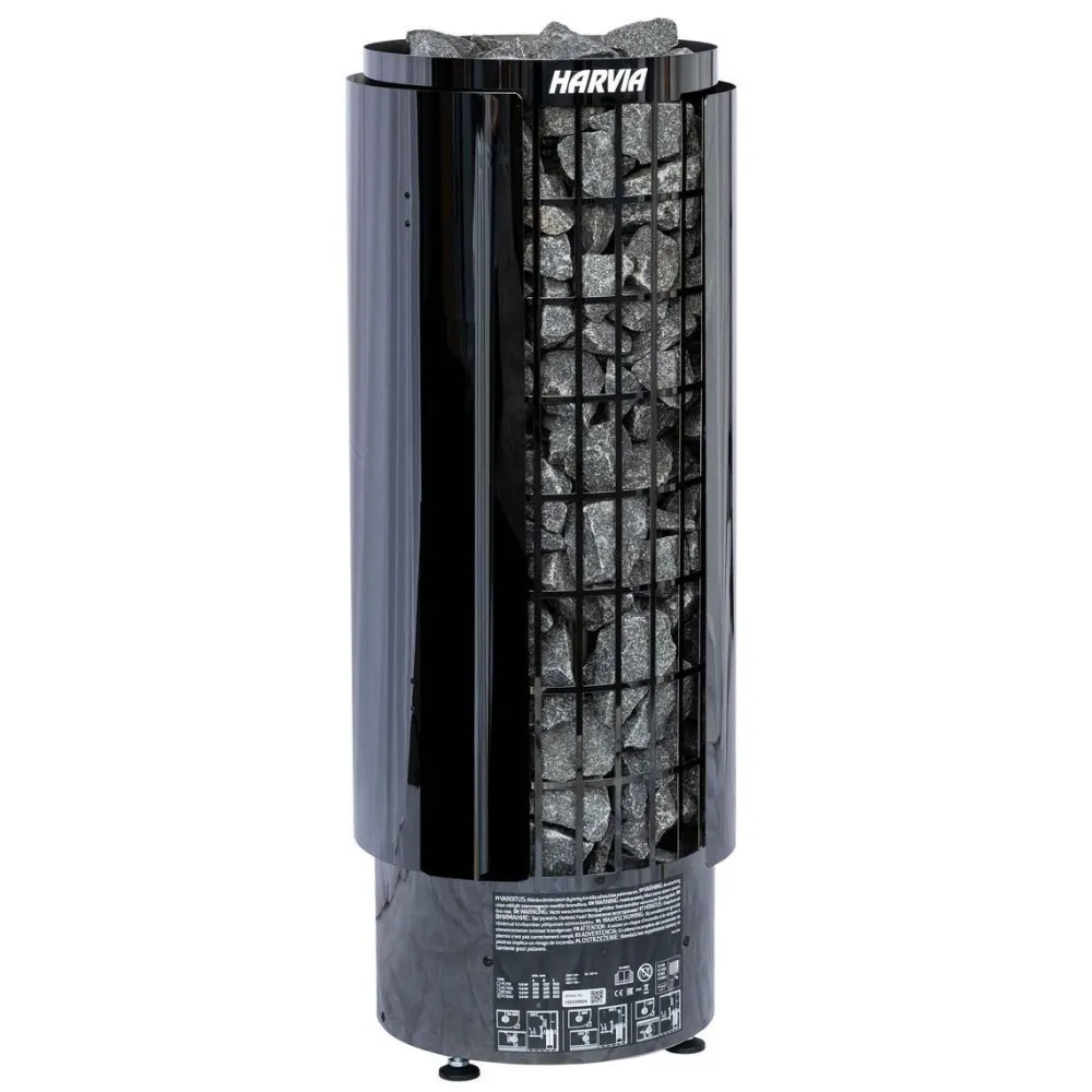 Kiukaan suojaseinä Cilindro PC70/PC90 Black Steel*Harvia Online