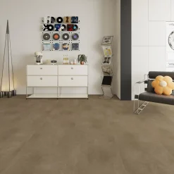 Kivikomposiittivinyylilaatta Vipusen voimakivi, integroitu askeläänieriste*DomusFlooring Hot