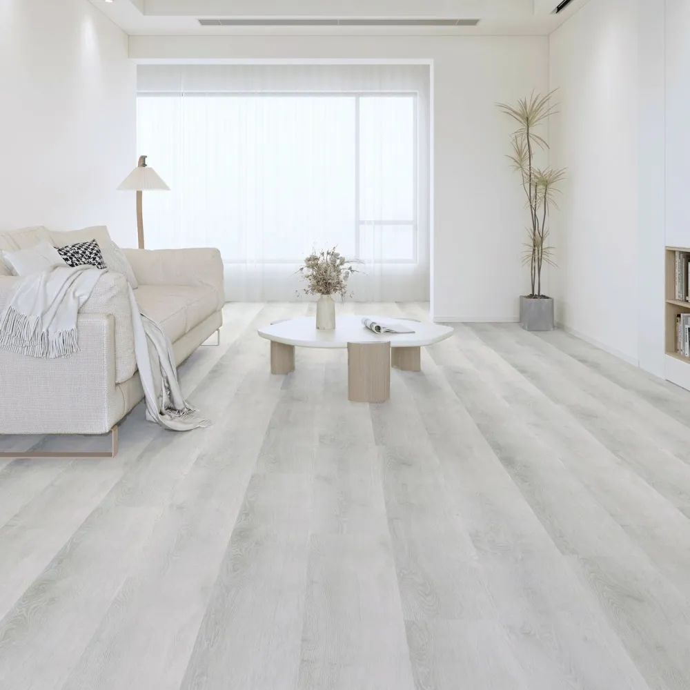 Kivikomposiittivinyylilankku Ilmattaren usvatammi, integroitu askeläänieriste*DomusFlooring Clearance