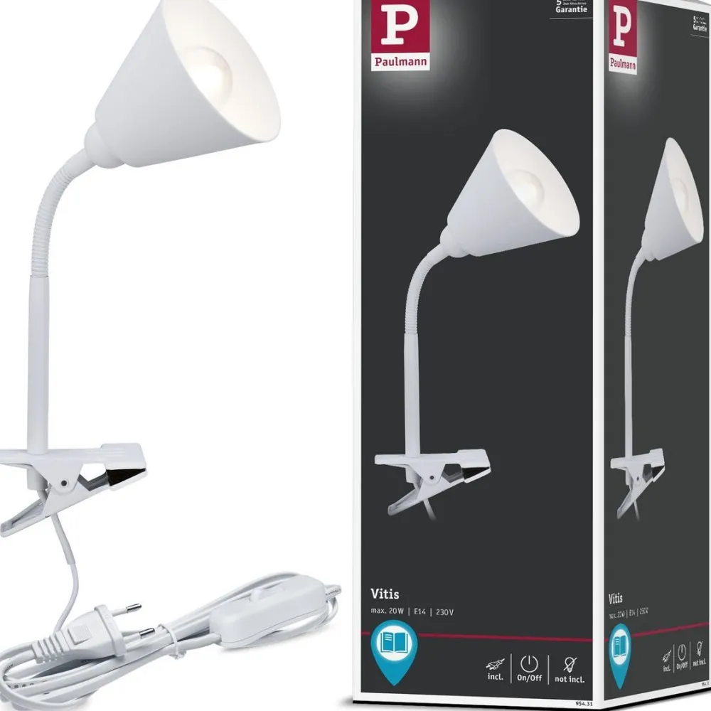 Sale Klipsivalaisin Vitis, E14, eri värejä Nipistinvalaisimet