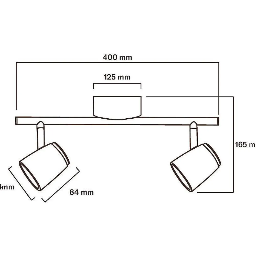 Outlet Kohdevalaisin Scandic Spot S, 2xGU10 Kohdevalaisimet