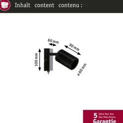 Kohdevalaisin Lirena GU10 max. 10W metalli, mattamusta*Paulmann Outlet