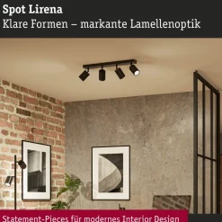 Kohdevalaisin Lirena 4-osainen GU10 max. 4x10W metalli, mattamusta*Paulmann New