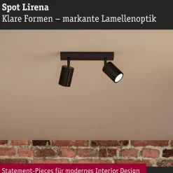 Discount Kohdevalaisin Lirena 2-osainen GU10 max. 2x10W metalli, mattamusta Kohdevalaisimet