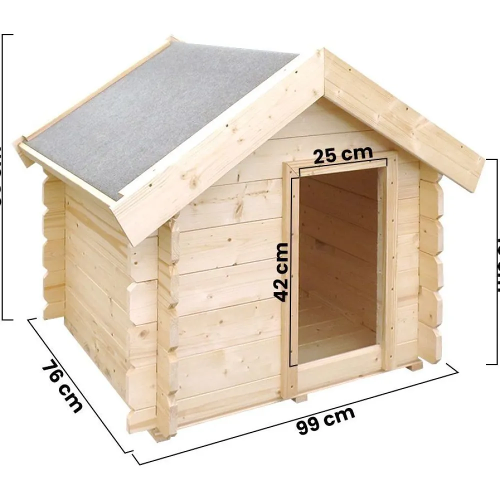 Koirankoppi M401, 80x99x76cm*Timbela Best
