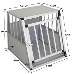 Outlet Koiran kuljetushäkki S 60 x 54 x 69 cm Lemmikkitarvikkeet