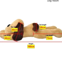 Outlet Koira pehmolelu Ruskea 160 cm Lelut