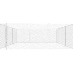 Koiratarha, galvanoitu teräs, 570x570x185cm*FinePRICE Outlet