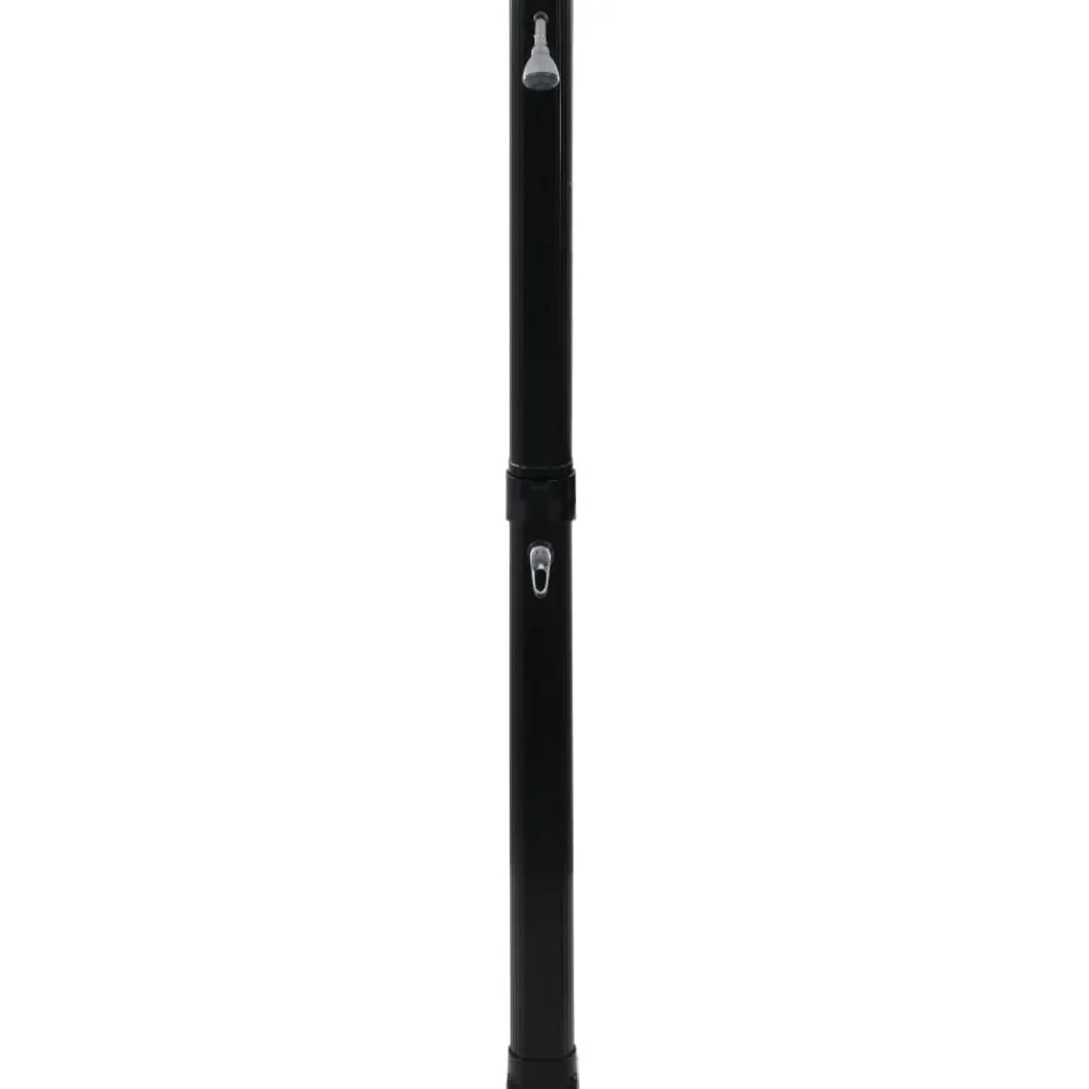 Kokoontaittuva aurinkovoimasuihku 214 cm musta 23 l*FinePRICE