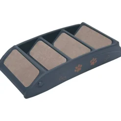 Kokoontaittuvat 4 askelman koiran portaat tummanharmaa*FinePRICE Outlet