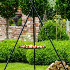 Kolmijalkagrilli CookKing, Ø60cm, korkeus 210 cm, raakateräs*Gop Hot