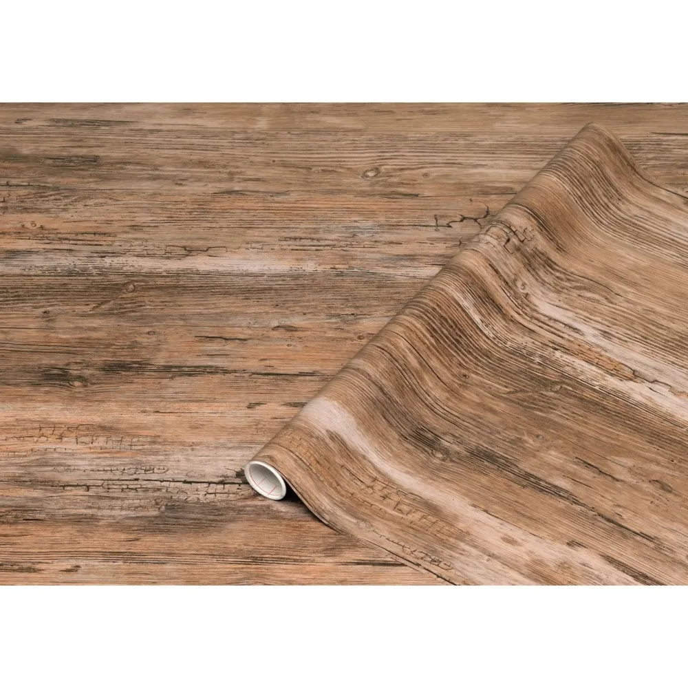 Clearance Kontaktimuovi 346-0478, 0.45x2m, puinen rustiikki, puujäljitelmä, ruskea Sisustusmuovit