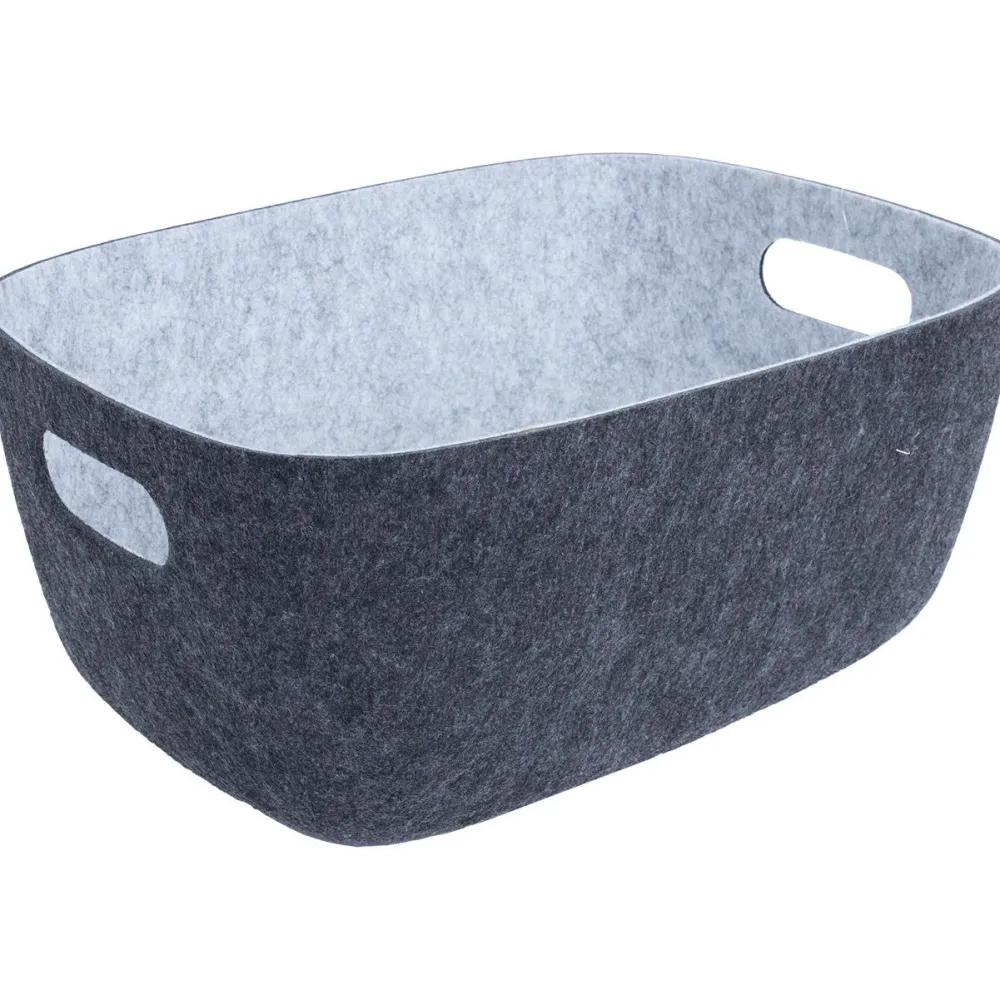 Best Kori LIDO POP 36x28xK16 cm, tummanharmaa Piensäilytys Ja Korit