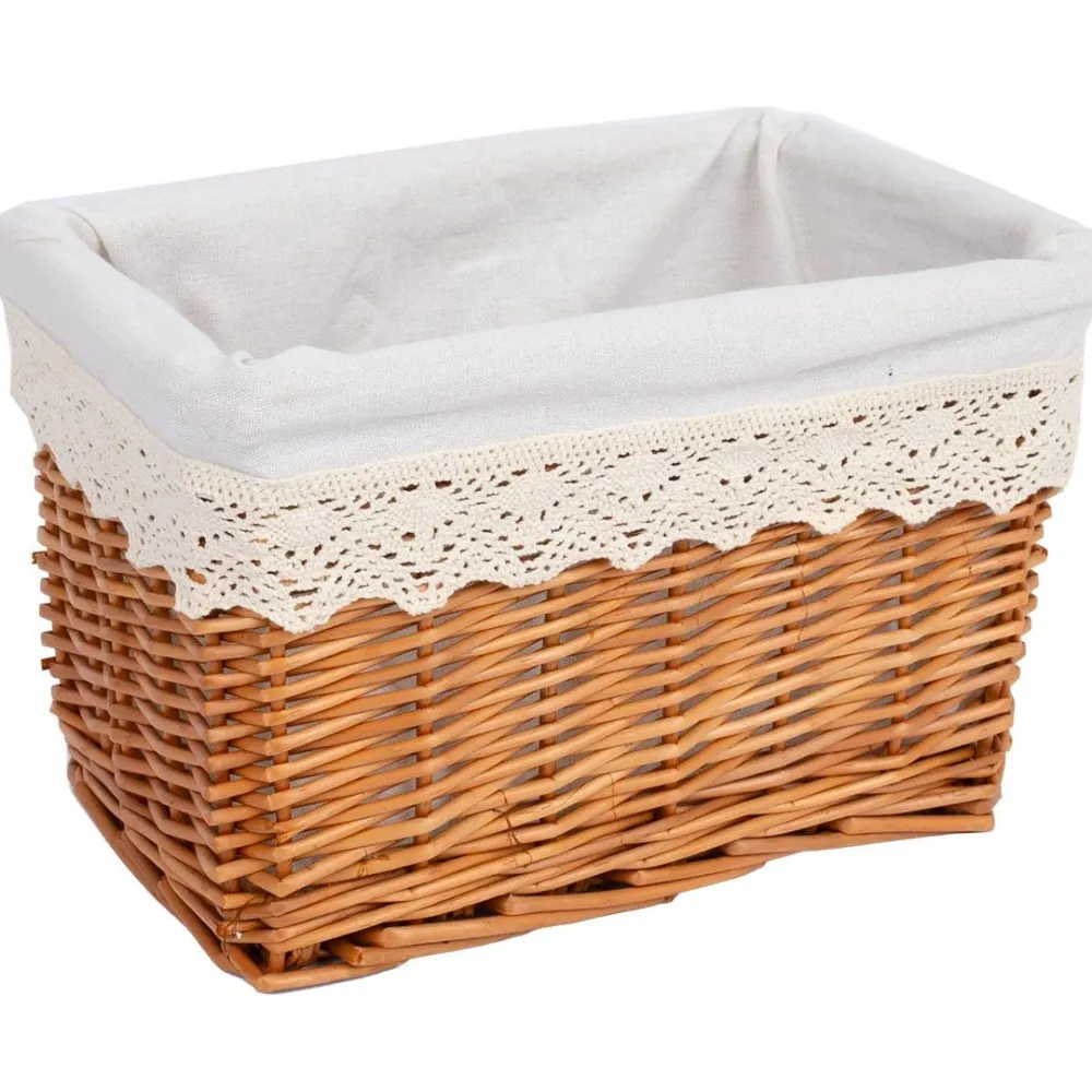 Online Kori MAX-5 30x20xK18 cm, vaaleanruskea, pitsillä Piensäilytys Ja Korit