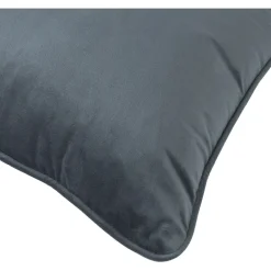 Koristetyyny sametti 45x45 cm, harmaa*Home4you New