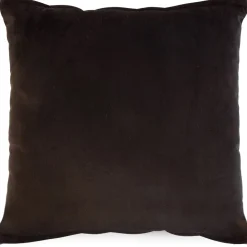 Koristetyyny sametti 2,45x45 cm, musta*Home4you Hot