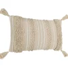 Koristetyyny tupsuilla Chevery, 60x35cm, kerma/beige*Eglo Living Discount
