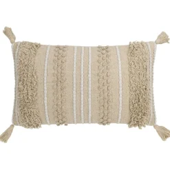 Koristetyyny tupsuilla Chevery, 60x35cm, kerma/beige*Eglo Living Discount