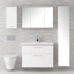 Korkea kaappi Glow 330x1750x360mm push open tammi*Ido Hot