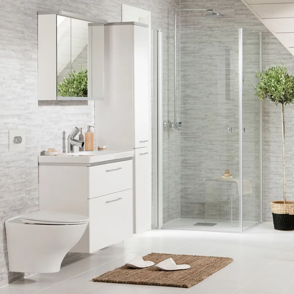 Korkea kaappi Glow 330x1750x360mm push open tammi*Ido Hot