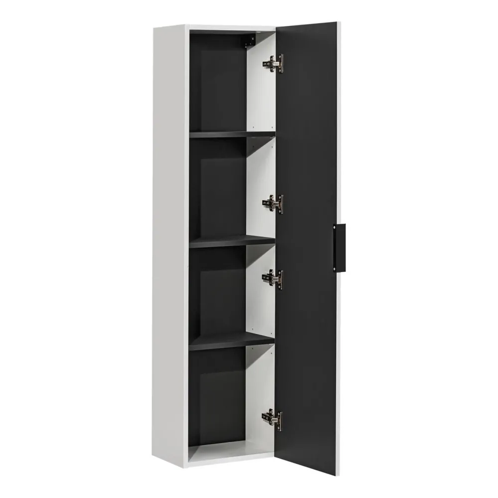 Korkea kaappi Adele 140x35x25 cm, valkoinen*Interia Outlet