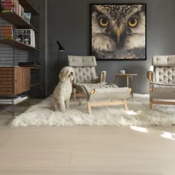 Outlet Kovetettu puulattia Ringhult Tammi Nature 3.0 Powder White XL, mattalakattu Kovapuulattiat
