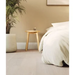 Kovetettu puulattia Tammi Dalby 3.0 Powder White, mattalakattu, eri kokoja*Bjelin Online