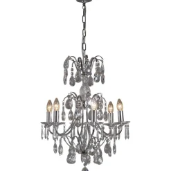 Kristallikruunu Barock, Ø50cm, kromi*Noor