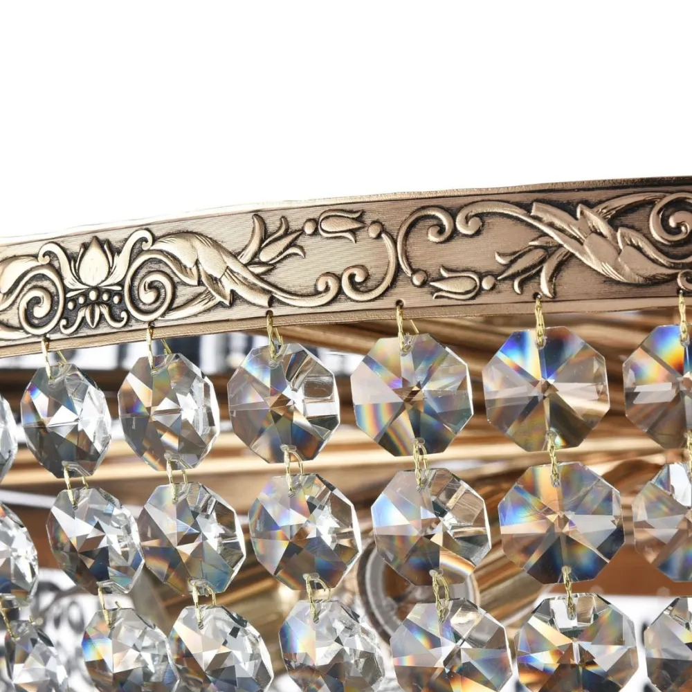 Kristallivalaisin Diamant Crystal Palace 14-G 800 mm antiikkikulta*Maytoni Clearance