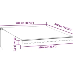 Käsin kelattava markiisi, eri värejä ja kokoja (07204)*FinePRICE Sale