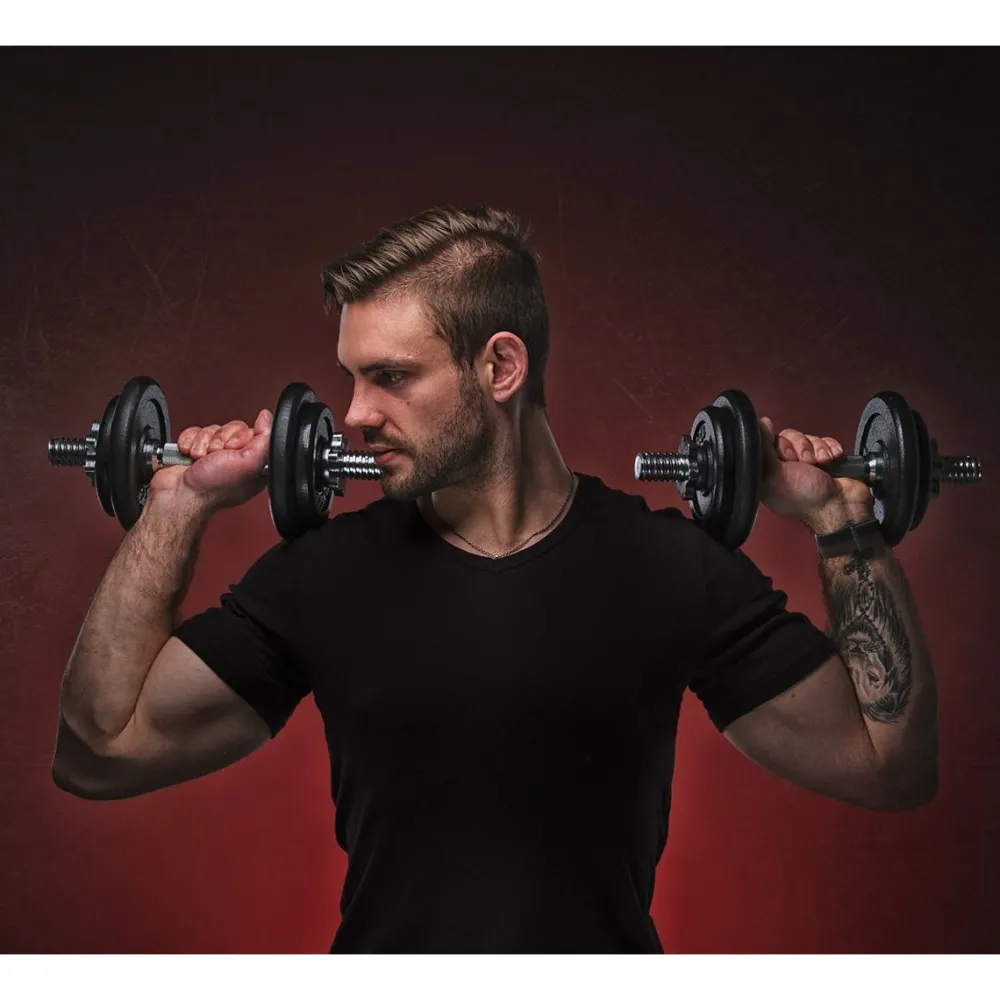Käsipainosetti salkussa 2 kpl säädettävät 20 kg*Fit'n Shape Clearance