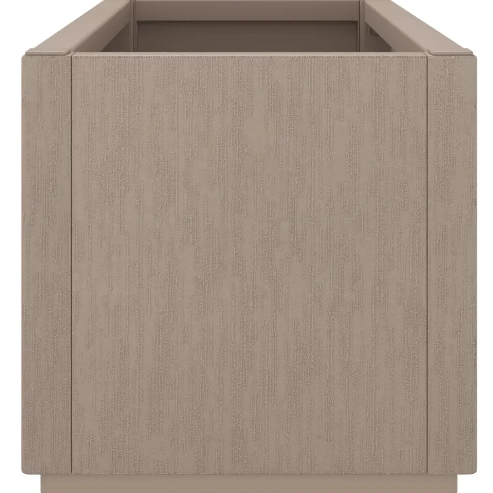 Kukkalaatikko puutarhaan vaaleanruskea 80x36x35 cm PP (68778)*FinePRICE Best