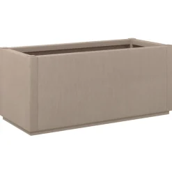 Kukkalaatikko puutarhaan vaaleanruskea 80x36x35 cm PP (68778)*FinePRICE Best