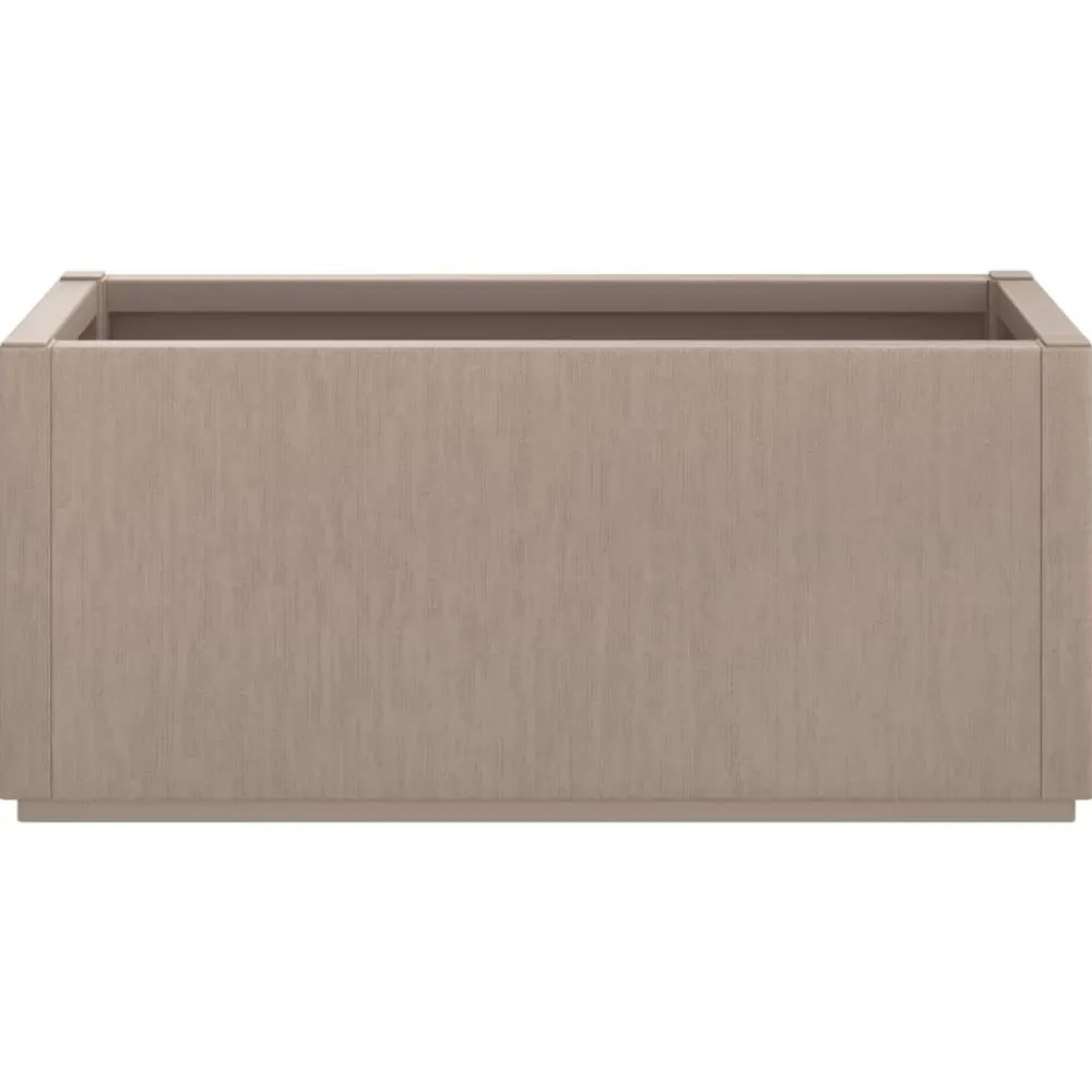 Kukkalaatikko puutarhaan vaaleanruskea 80x36x35 cm PP (68778)*FinePRICE Best
