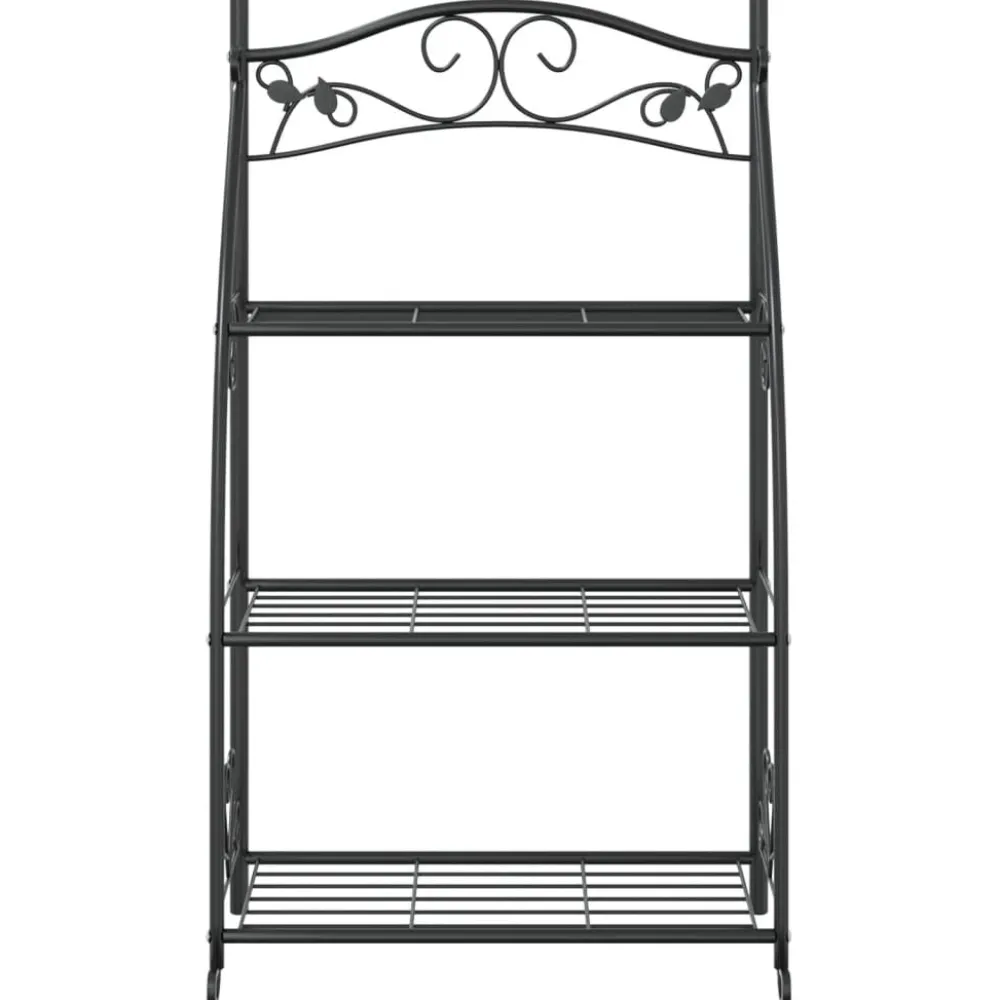 Sale Kukkateline musta 56x30x96 cm teräs Terassin Sisustus|Terassin Sisustus