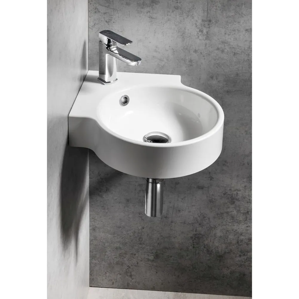 Kulma-allas Kaori 380x380 mm, valkoinen*Interia Clearance