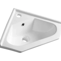 Discount Kulma-allas 41x41 cm, valkoinen Tasoon Upotettavat Altaat