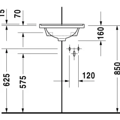 Discount Kulma Pesuallas Starck 3 430x380 mm Kulma-Altaat