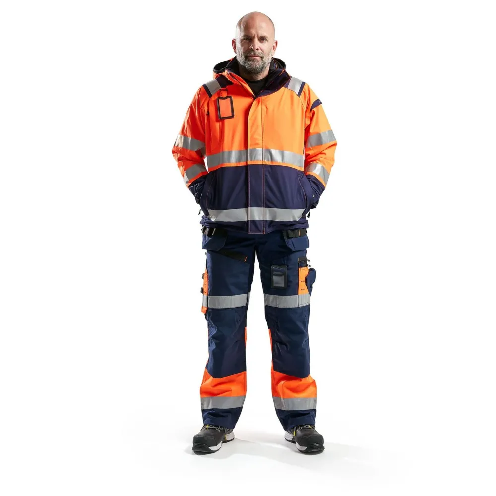Kuoritakki 4987 Highvis huomio-oranssi/sininen*Blåkläder Sale