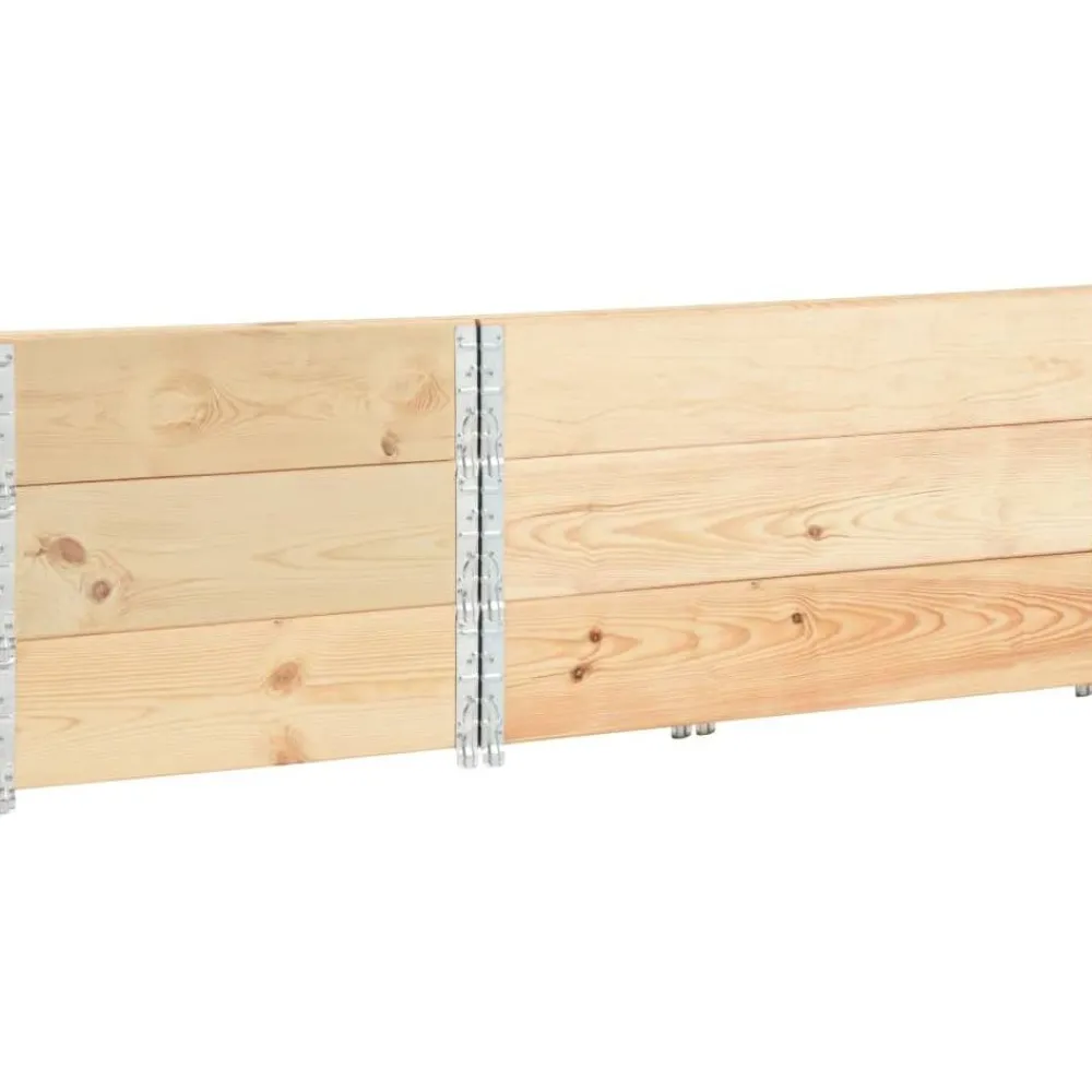 Best Kuormalavan reunukset 3 kpl 50x100 cm täysi mänty Ajoneuvotarvikkeet